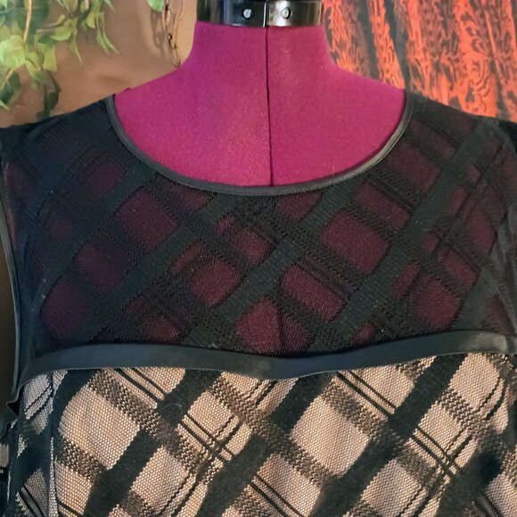 EUC: Adrianna Papell Sze 22W Black Sheath Formal Dress - Picture 5 of 9